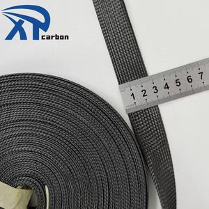 Proveedor Chino de Fibra de Carbono, Fundas Expandibles para Cables de Fibra de Carbono de 25 mm, Rollo de Tela Trenzada de 10 mm - Product Image 2