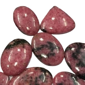 Lot de gros de pierres précieuses rhodonite Cabochon de pierres précieuses naturelles faites à la main pendentif en vrac fabrication de bijoux approvisionnement tendance de pierres précieuses - Product Image 4