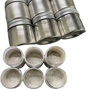 Pintura de acuarela de cromo plateado Polvo de pigmento de perla metálica - Product Image 1