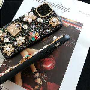 Custodia per telefono con diamanti da donna alla moda per iPhone 17 Pro Max 17 Pro 17air portafoglio fiore glitterato con strass Bling <span class=keywords><strong>Cover</strong></span> posteriore del telefono - Product Image 5