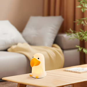 <span class=keywords><strong>Veilleuse</strong></span> en silicone rechargeable en forme de <span class=keywords><strong>toucan</strong></span> pour chambre d'enfant, LED USB avec 7 couleurs changeantes, lumière tamisable et blanc chaud - Product Image 2
