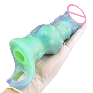 Buitenaardse Penis Mouwen Mannelijke <span class=keywords><strong>Cock</strong></span> Mouw Penis Extensie Voor Mannen Ondersteunen Dorpshipping Seksspeeltje - Product Image 3