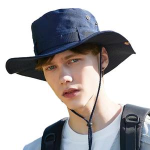 Men's Quality Camouflage Bucket Hat Sun Protection Casual Travel <strong>Panama</strong> Cap for Outdoor Sports and Climbing Adults - Product Image 3