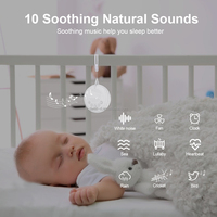 Haut-parleur sans fil portable Machine sonore à bruit blanc pour bébé avec détecteur de pleurs et minuterie