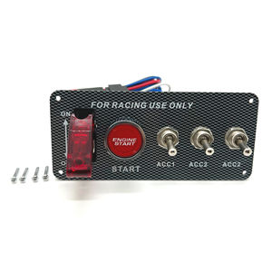 12V LED interrupteur d'allumage à bascule panneau accessoire de voiture universel pour le démarrage du moteur bouton poussoir ensemble vitesse T3 commutateurs automatiques - Product Image 3