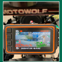 Smart wifi gps casque de moto avec caméra double caméra de voiture surveillance de stationnement 360 caméra de moto de haute qualité