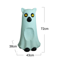 Personnalisable Vente en gros Résine Artisanat Créatif Fantôme Sculpture Halloween Vacances Décoration Figurine Grand Souvenir Décoration