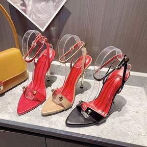 Semelle Rouge Tendance Sandalias Romanas Sexy Jolies Filles Stiletto Été Nouveaux Talons pour Femmes - Product Image 6