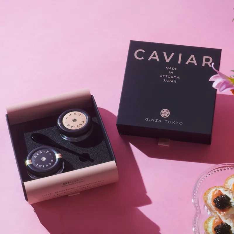 Factory Custom ized Print Neues Design Benutzer definierte Boxen Caviar Black Verpackungs box Black Caviar Tin Jar Geschenkset Verpackung Geschenk box