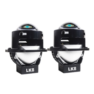Sanvi LK8 Customization 3inch Dual Lens High Low Beam Bi <b>Led</b> <b>Projector</b> Lens Rhd/lhd Bi <b>Led</b> Headlight <b>Projector</b> Lens for Car - Product Image 1