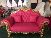 Meubles de mariage classique, canapé de mariage royal, trône pour sièges de mariée et de marié