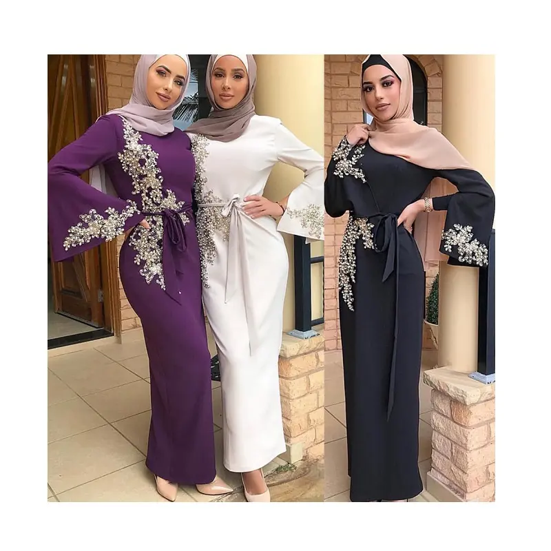 Abaya Dubai Türkisch Muslim Hijab Kleid Marok kanisch Kaftan Caftan Islamische Kleidung Für Frauen Kleider Robe Islam Ropa Arabe Mujer