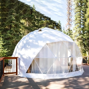 Tienda de Campañ<span class=keywords><strong>a</strong></span> Tipo Iglú Transparente para Glamping al Aire Libre, Domo Geodésico, Casa de Campañ<span class=keywords><strong>a</strong></span> con Baño para Hotel o Pequeños Eventos - Product Image 4