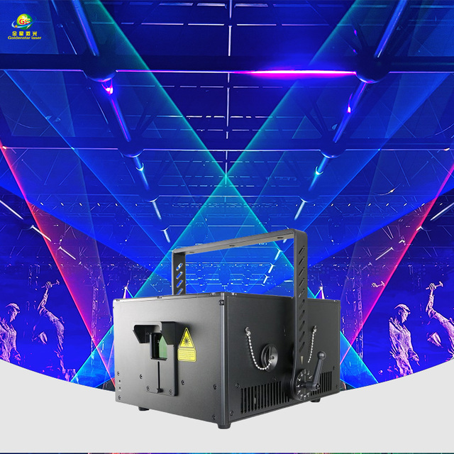 Waterproof IP65 Professional 20W RGB Laser Beam Projector for Outdoor Landscape Stage with ILDA DMX Animation