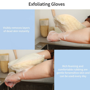 Modern Style Wholesale Bath Gloves Eco-Friendly Fiber Loofah Scrubs Body Cleaner Belt Adult Bath Brushes Sponges & Scrubbers - Product Image 3