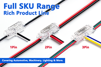 Kit de connecteurs de câblage en cuivre T-Tap pour boîtiers PC, sans dénudage, à raccordement rapide 1-3 broches pour systèmes solaires, bandes LED et applications automobiles