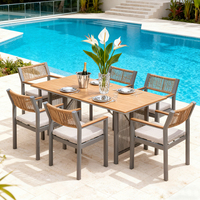 Meubles de restaurant, table et chaises d'extérieur, chaises de jardin, ensemble de salle à manger, tables d'extérieur pour la restauration