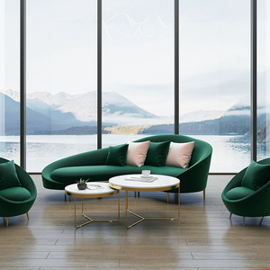 <span class=keywords><strong>Canapé</strong></span> de style nordique simple salon de beauté incurvé moderne <span class=keywords><strong>club</strong></span> de loisirs réception <span class=keywords><strong>petit</strong></span> <span class=keywords><strong>canapé</strong></span> - Product Image 3