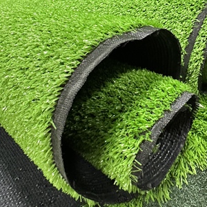 Gazon artificiel Duofu à poils courts de 1 cm, vert clair, écologique, résistant aux UV, résistant à l'usure, gazon synthétique pour la maison et la cour - Product Image 3