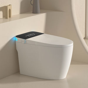 Vente flash : siège de toilette automatique intelligent <span class=keywords><strong>japonais</strong></span>, une seule pièce, en céramique, chauffant, cuvette allongée, siphon en S, siphon en P inclus, pour la maison, l'hôtel - Product Image 1