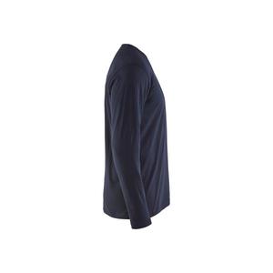 BLAKLADER - 350010428600XLT T-shirt manches longues Bleu marine foncé-EAN 7330509901281 T-SHIRTS DE TRAVAIL ET POLO - Product Image 4