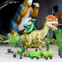Manège à bascule dinosaure à monnayeur LT-11-20 pour enfants, idéal pour parcs et aires de jeux extérieures