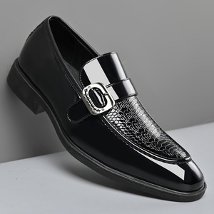 Zapatos de Vestir de Cuero con Punta en Pico y Estilo Vintage para Hombre, Estilo Europeo Americano, Casual de Negocios, Formal, Estilo Británico Derby - Product Image 4