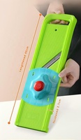 Mandoline Snijder 2-in-1 Handmatige Groentesnijder PP Plastic Vaatwasmachinebestendig 1,7 mm Fijne Snijder Precieze Eenvoudige Voedselbereiding