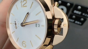 Reloj de Hombre de Alta Calidad en Oro Rosa con Segundero Pequeño, Movimiento Mecánico Automático, Correa de Cuero Negra, Reloj de Negocios - Product Image 3