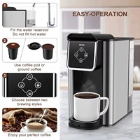 Machine à café expresso avec capteur tactile, nouveau Design, appareil multi-fonction rapide, pour thé au sol, Cappuccino, tasse k-cup, cafetière