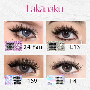 Lakanaku Diy <b>Lash</b> Extension <b>Kit</b> 24 Fan L13 16V F4 Volume False Eyelashes Reusable For General Population - Product Image 5