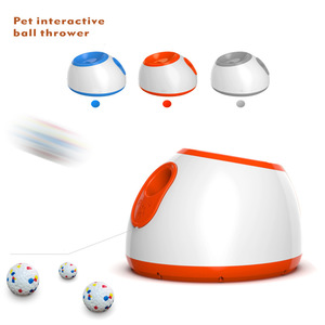 Lanceur automatique de balles pour animaux de compagnie, orange, bleu, gris, ABS, jouet interactif pour chien, machine à lancer des balles de tennis en plein air - Product Image 1
