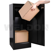 Boîte de livraison de colis en métal pour extérieur, multifonctionnelle, moderne, durable, étanche, autoportante, antivol, boîte aux lettres