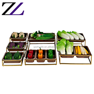Pantalla <span class=keywords><strong>de</strong></span> Buffet para <span class=keywords><strong>restaurante</strong></span> árabe, Juego <span class=keywords><strong>de</strong></span> 3 piezas, elevador <span class=keywords><strong>de</strong></span> postres, espejo escalonado <span class=keywords><strong>de</strong></span> oro, servir pastel, buffet, pasas y elevación - Product Image 6