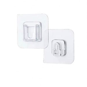 Double-Sided Adhesive Hanger Suction Cup Sucker Wall Strong Transparent <b>Hooks</b> for Kitchen Bathroom - Product Image 1