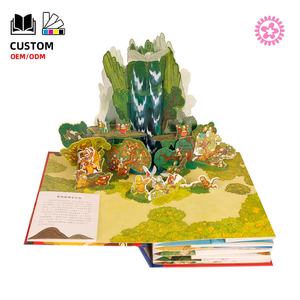 Libro Educativo Personalizado para Bebés, Libros de Cuentos <span class=keywords><strong>3D</strong></span> Pop-up para Niños, Libros de Cartón en Inglés para Niños, Impresión de Libros - Product Image 2