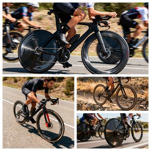 Juego de Ruedas de Bicicleta de Carretera con Freno de Disco de Fibra de Carbono de 50 mm con Patrón de Mariposa de Alta Calidad, Buje de Trinquete de 36T, Radios Plegables RUJIXU - Product Image 6