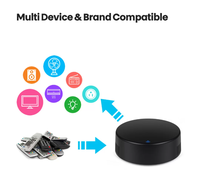 Tuya Smart - Télécommande universelle automatique 3-en-1 - ABS - Infrarouge - Détection de la température et de l'humidité - Portée de 6 m - Pour usage domestique