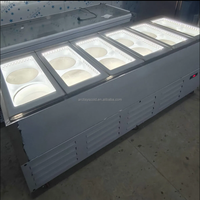 Vitrine réfrigérée pour glaces Pozzetti avec 4/6/8/10/12 barils ou fûts