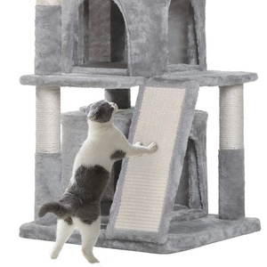 Kratz baum Katzen kletter ständer mit Plüsch barsch und Spielzeug Katzen turm mit Höhle, gemütlichem Barsch und Kratz bäumen, Brett - Product Image 3