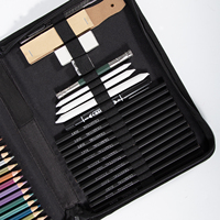 Set de Dessin Professionnel 71 Pièces : Crayons Esquisse, Fusain, Couleur et Techniques Mixtes