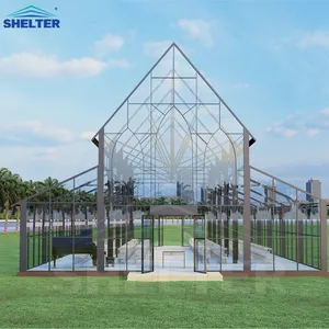 Tentes transparentes personnalisées pour événement Chapiteau pour fête Structure conservatoire Cérémonie moderne Tente en verre pour mariage