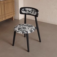 Nordic Vintage Wabi-Sabi Home Chaises de salle à manger Soft-Rembourré Casual Simple Design moderne pour une utilisation confortable