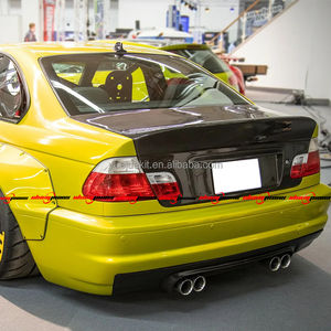 Cubierta de Maletero Trasera de Fibra de Carbono Estilo CSL Negra de Alta Calidad para <span class=keywords><strong>BMW</strong></span> Serie 3 <span class=keywords><strong>E46</strong></span> M3 1999-2004, con Adhesivo 3M - Product Image 3