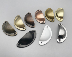 Hot Zinc Chinese Style <strong>Shell</strong> Self-tapping Screw Installation Bronze Gold White Black <strong>Handle</strong> <strong>Cabinet</strong> Kitchen <strong>Pulls</strong> <strong>Drawer</strong> <strong>Pull</strong> - Product Image 4