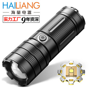 Lampe torche rechargeable haute puissance X93, 8000 mAh, lumière LED blanche, lampe de recherche pour la randonnée en plein air - Product Image 2