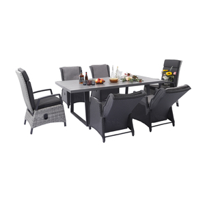 Ensemble de table et chaises de restaurant en rotin, ensemble de meubles de jardin et de terrasse, housse pour ensemble de salle à manger extérieure - Product Image 6