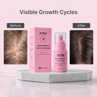 Sérum capillaire personnalisé au peptide liposomique PDRN, soin doux nourrissant pour le cuir chevelu, biotine, certifié GMPC, pour salon, OEM, marque privée, USA