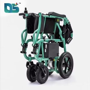 Sgancio Rapido Sportivo in Alluminio 360 °   Sedia a Rotelle Elettrica Pieghevole Leggera in Lega di Alluminio con Controller Joystick e Motore 250W*2 - Product Image 2