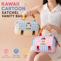 Trousse de Maquillage de Voyage Magnétique Pliable Personnalisée en Cuir PU, avec Poignée Supérieure et Housse pour Valise, pour Femmes